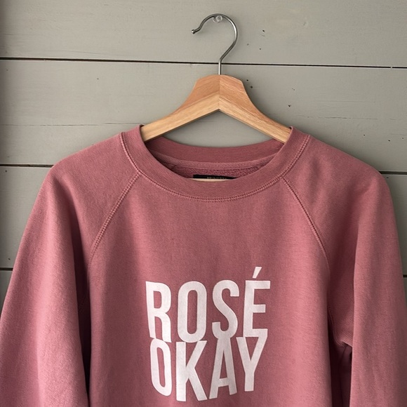 Brunette the Label Rosé Okay Crewneck Sweatshirt - Picture 5 of 7